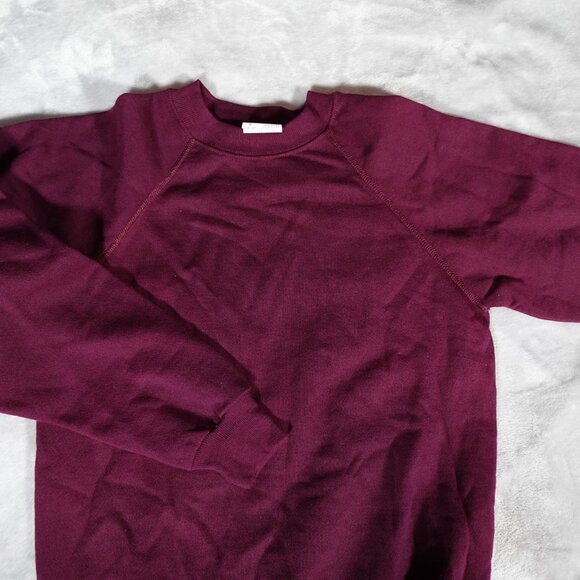 Vintage Hanes Raglan Sweatshirt Mens M (Fits S) Cotton Acrylic Made In USA 80s - Picture 2 of 7